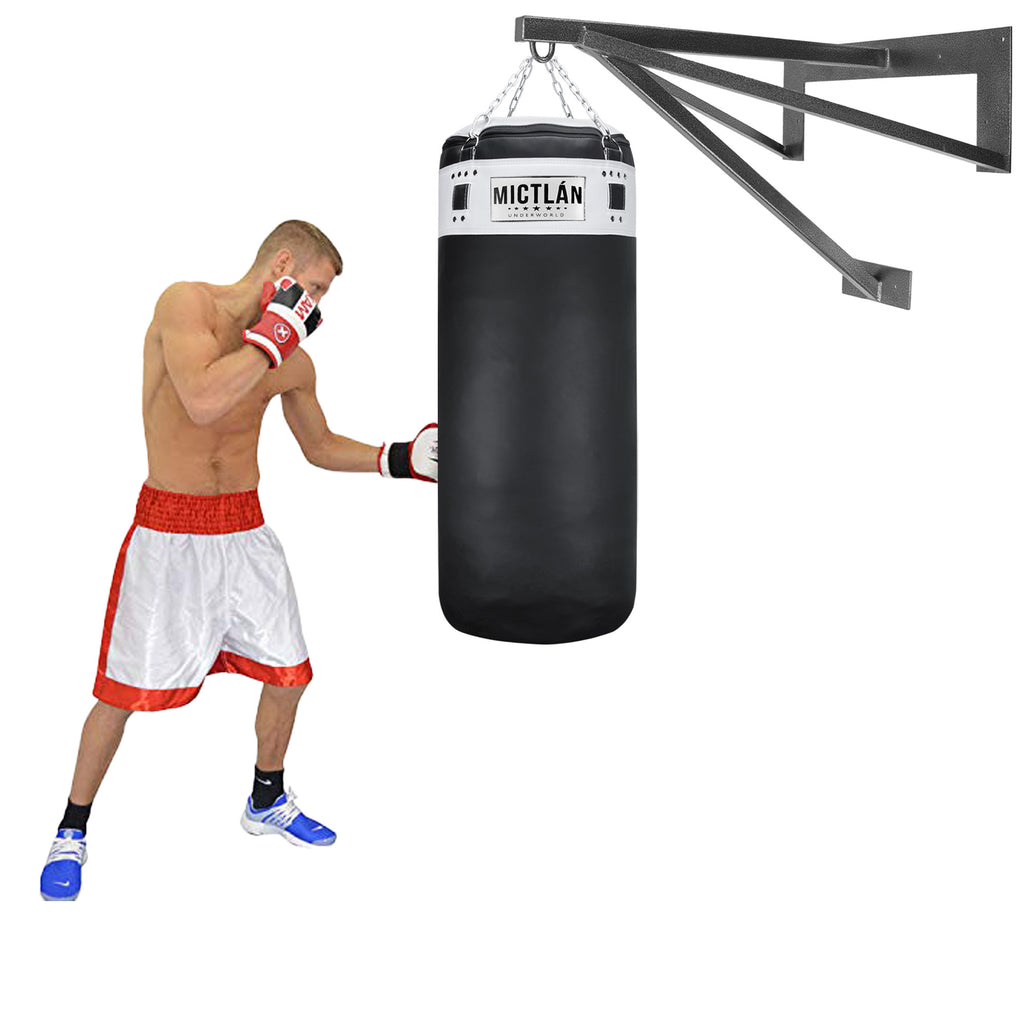 Soporte de pared para saco de Boxeo.